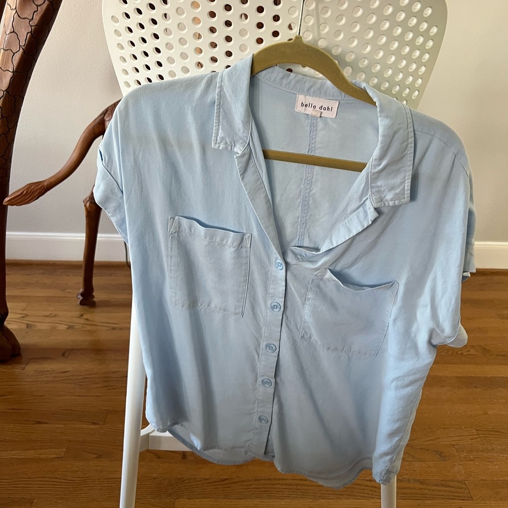 Bella Dahl Light Blue Button-Up Shirt
